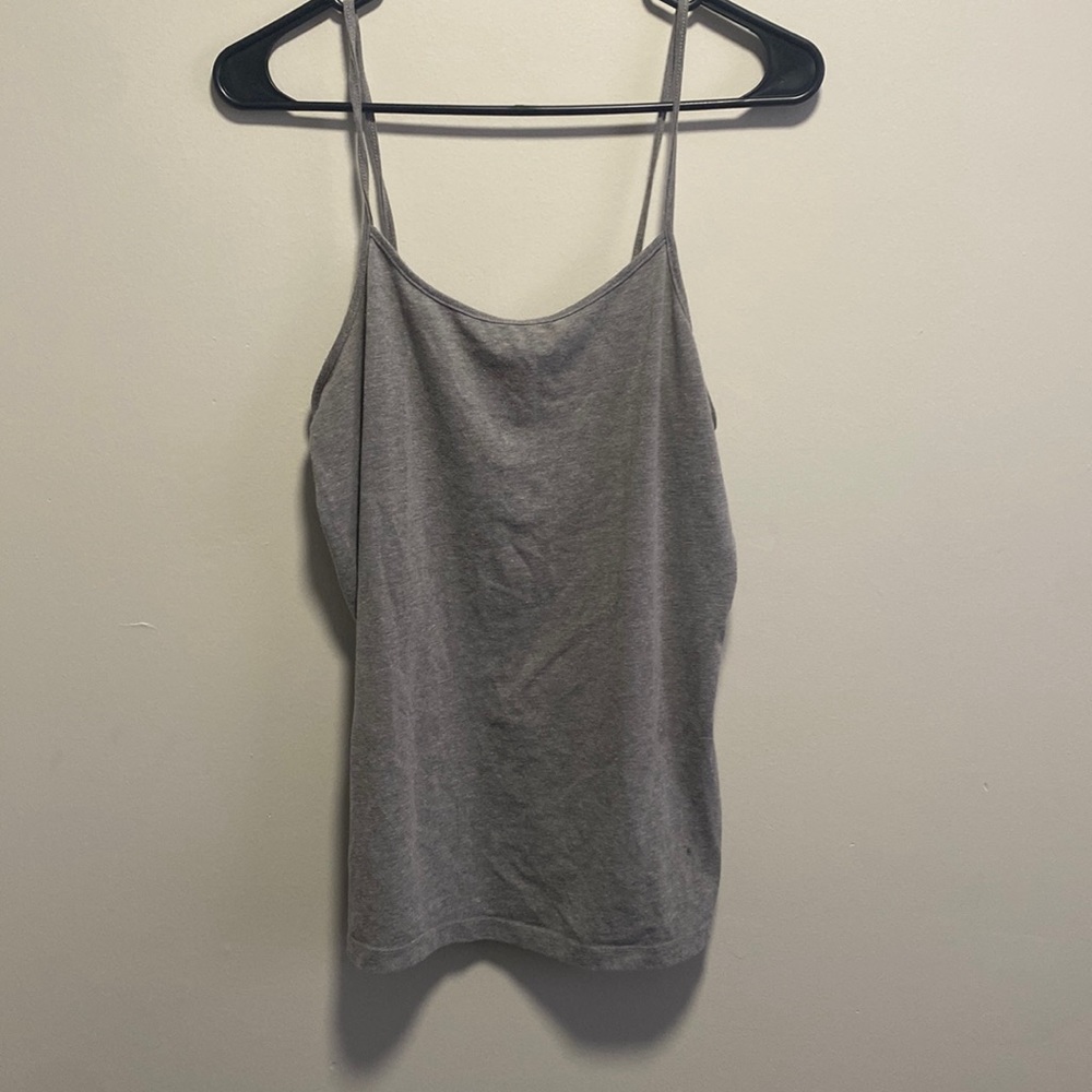 time and tru gray tank top.